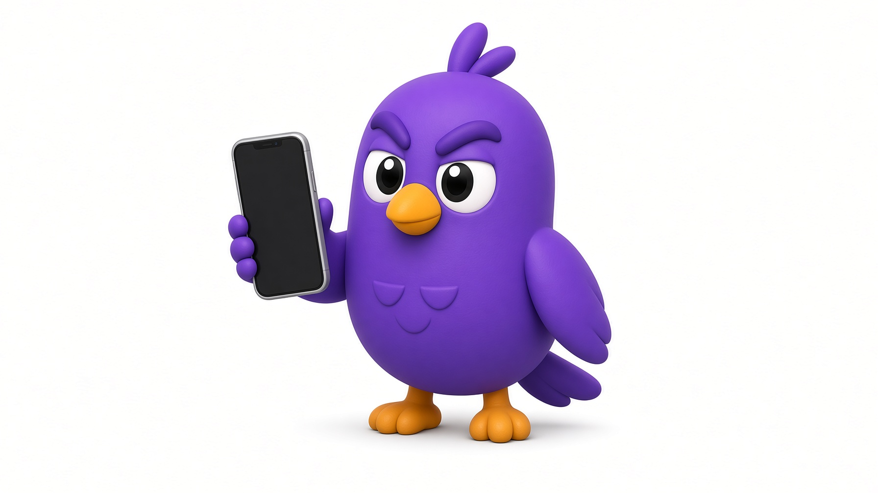 Echo holding the mobile app